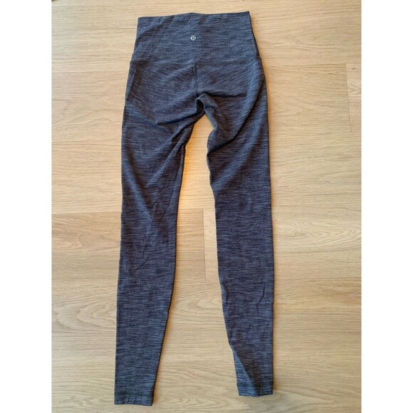 Lululemon Wunder Under Low-Rise Tight 28" Luon Variegated Knit Heathered Black - Picture 10 of 11